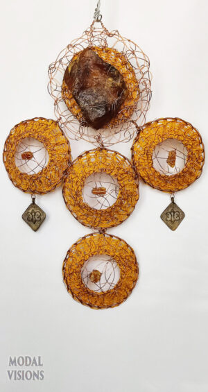 The Ankh of Amber Mandala Wall Art from MODAL VISIONS by Jacquie Bird, Spiritual Wellness