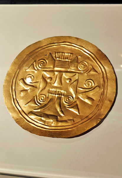 Gold artifact at the Gold Museum. Costa Rica, Hello Again: San Jose and the Museo del Oro (the Gold Museum) Jacquie's Mindfulness Musings Blog