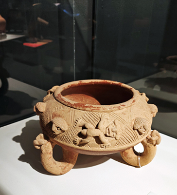 Tripod Vessel at the Gold Museum. Costa Rica, Hello Again: San Jose and the Museo del Oro (the Gold Museum) Jacquie's Mindfulness Musings Blog