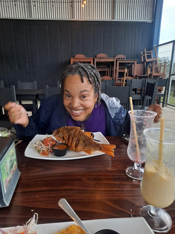 At Q'rico restaurant. Costa Rica Hello Again: Braulio Carrillo National Park. Jacquie's Mindfulness Musings Blog